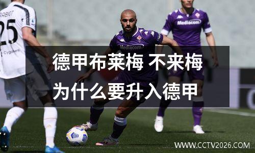 德甲布莱梅 不来梅为什么要升入德甲