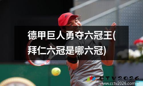 德甲巨人勇夺六冠王(拜仁六冠是哪六冠)