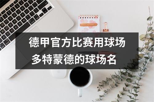 德甲官方比赛用球场 多特蒙德的球场名