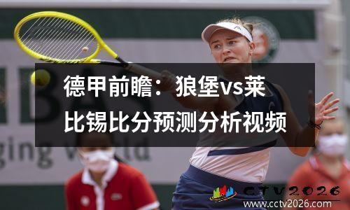 德甲前瞻：狼堡vs莱比锡比分预测分析视频