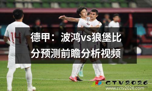 德甲：波鸿vs狼堡比分预测前瞻分析视频