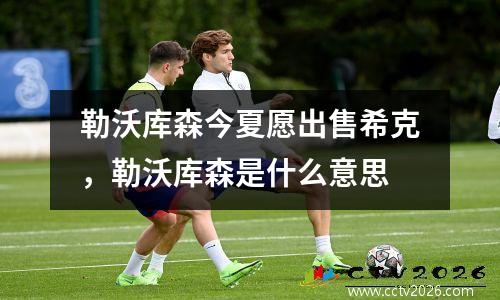 勒沃库森今夏愿出售希克，勒沃库森是什么意思