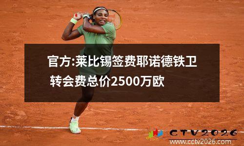 官方:莱比锡签费耶诺德铁卫 转会费总价2500万欧