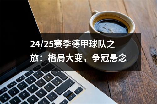 24/25赛季德甲球队之旅：格局大变，争冠悬念