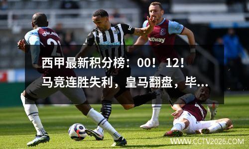 西甲最新积分榜：00！ 12！马竞连胜失利，皇马翻盘，毕巴一球获胜！