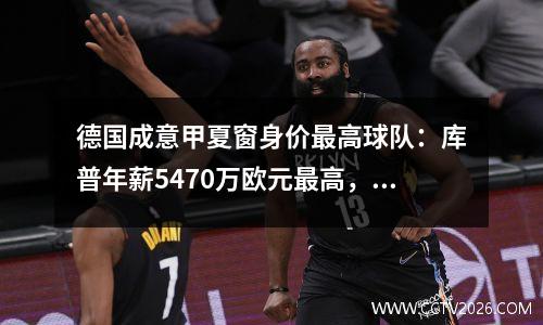 德国成意甲夏窗身价最高球队：库普年薪5470万欧元最高，那不勒斯4名球员上榜