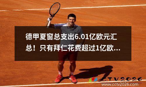 德甲夏窗总支出6.01亿欧元汇总！只有拜仁花费超过1亿欧元，而波鸿投资为零。
