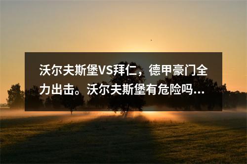 沃尔夫斯堡VS拜仁，德甲豪门全力出击。沃尔夫斯堡有危险吗？