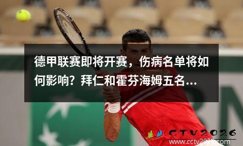 德甲联赛即将开赛，伤病名单将如何影响？拜仁和霍芬海姆五名球员因伤缺阵