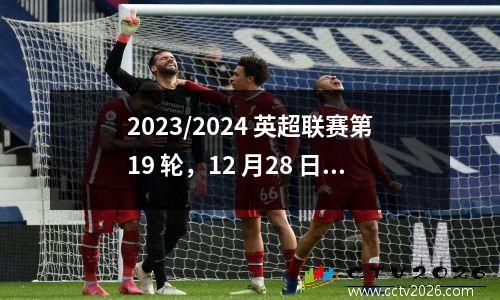 2023/2024 英超联赛第19 轮，12 月28 日，切尔西vs 水晶