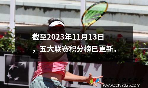 截至2023年11月13日，五大联赛积分榜已更新。
