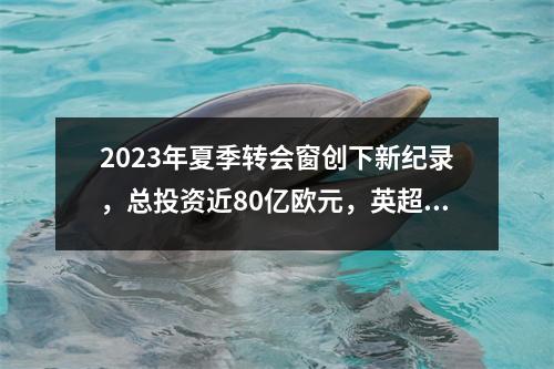 2023年夏季转会窗创下新纪录，总投资近80亿欧元，英超豪门疯狂补钱。
