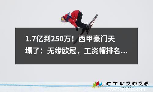 1.7亿到250万！西甲豪门天塌了：无缘欧冠，工资帽排名垫底