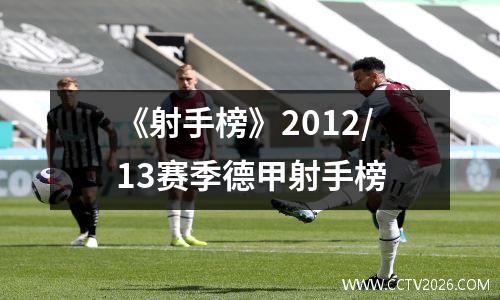 《射手榜》2012/13赛季德甲射手榜