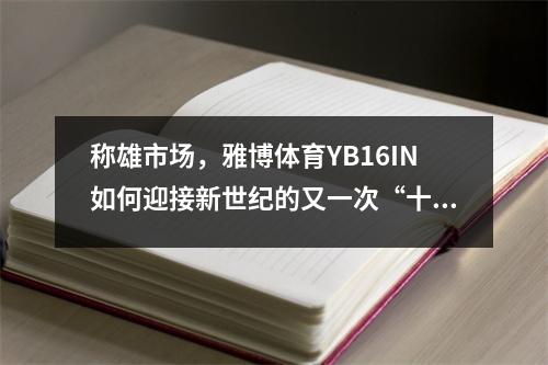 称雄市场，雅博体育YB16IN如何迎接新世纪的又一次“十年考验”？