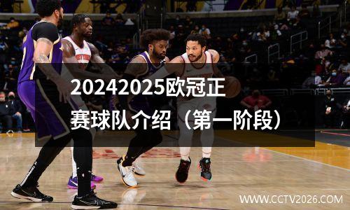 20242025欧冠正赛球队介绍（第一阶段）