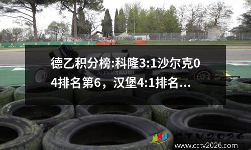 德乙积分榜:科隆3:1沙尔克04排名第6，汉堡4:1排名第7，降级马0:4难胜