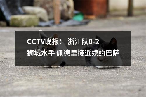 CCTV晚报： 浙江队0-2狮城水手 佩德里接近续约巴萨