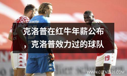克洛普在红牛年薪公布，克洛普效力过的球队