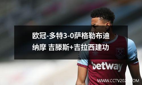 欧冠-多特3-0萨格勒布迪纳摩 吉滕斯+吉拉西建功
