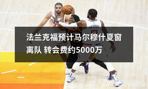 法兰克福预计马尔穆什夏窗离队 转会费约5000万