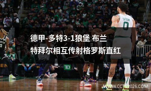 德甲-多特3-1狼堡 布兰特拜尔相互传射格罗斯直红