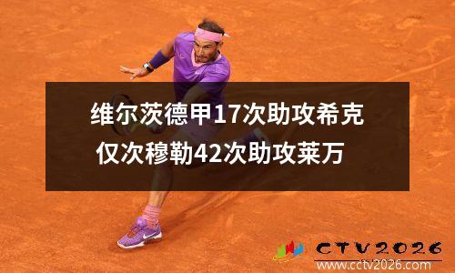 维尔茨德甲17次助攻希克 仅次穆勒42次助攻莱万