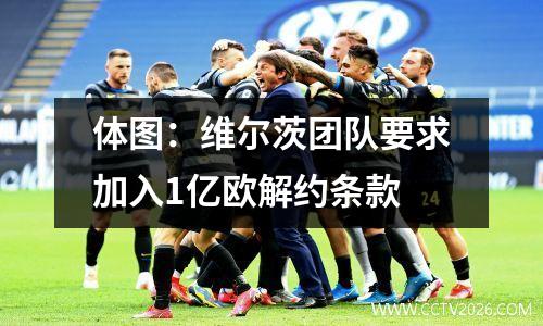 体图：维尔茨团队要求加入1亿欧解约条款