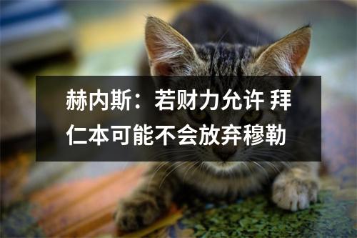 赫内斯：若财力允许 拜仁本可能不会放弃穆勒