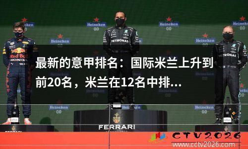最新的意甲排名：国际米兰上升到前20名，米兰在12名中排名第16，而拉齐奥失败了！