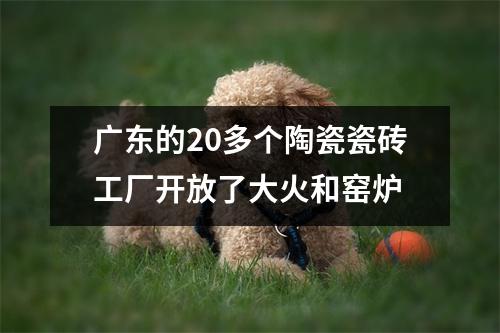 广东的20多个陶瓷瓷砖工厂开放了大火和窑炉