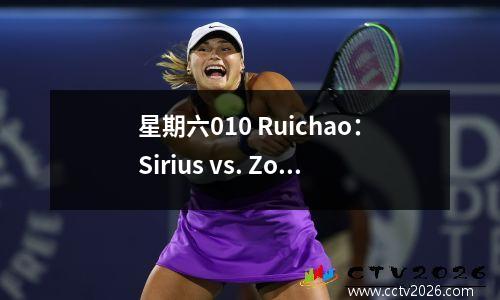 星期六010 Ruichao：Sirius vs. Zogatons，进攻性和防御性数据揭示了胜利和损失的关键