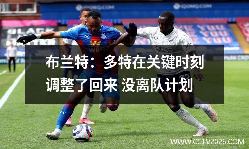 布兰特：多特在关键时刻调整了回来 没离队计划
