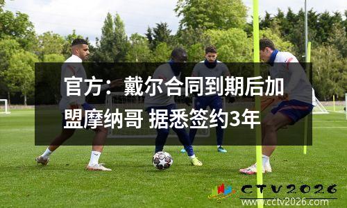 官方：戴尔合同到期后加盟摩纳哥 据悉签约3年
