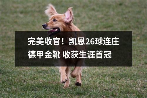 完美收官！凯恩26球连庄德甲金靴 收获生涯首冠