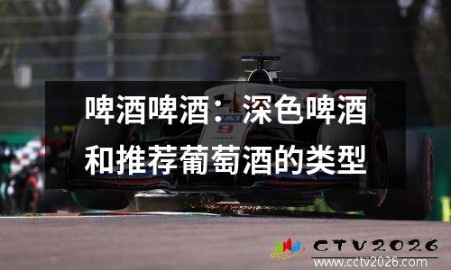啤酒啤酒：深色啤酒和推荐葡萄酒的类型