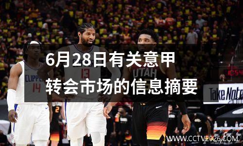 6月28日有关意甲转会市场的信息摘要