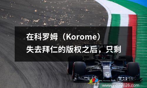 在科罗姆（Korome）失去拜仁的版权之后，只剩