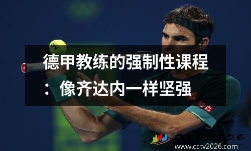 德甲教练的强制性课程：像齐达内一样坚强
