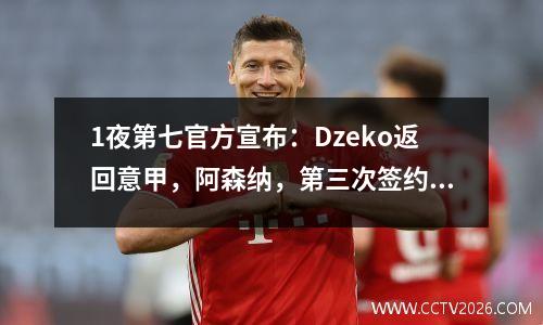 1夜第七官方宣布：Dzeko返回意甲，阿森纳，第三次签约，托特纳姆热刺，第二次签约，桑德兰，第六次签约