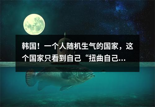 韩国！一个人随机生气的国家，这个国家只看到自己“扭曲自己的头”