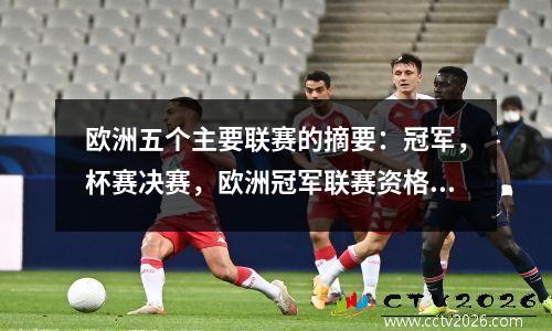 欧洲五个主要联赛的摘要：冠军，杯赛决赛，欧洲冠军联赛资格和降级