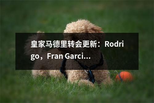 皇家马德里转会更新：Rodrigo，Fran Garcia等球员的最新更新