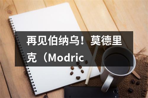 再见伯纳乌！莫德里克（Modric