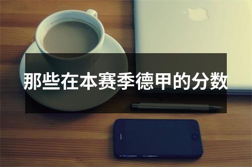 那些在本赛季德甲的分数