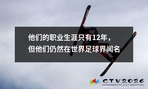 他们的职业生涯只有12年，但他们仍然在世界足球界闻名