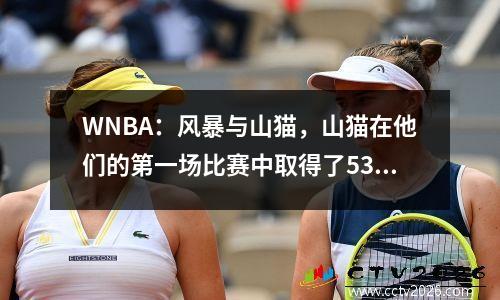 WNBA：风暴与山猫，山猫在他们的第一场比赛中取得了53分的胜利