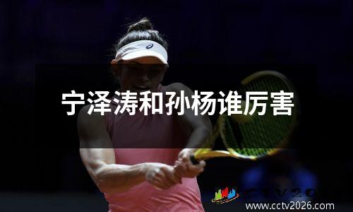 宁泽涛和孙杨谁厉害