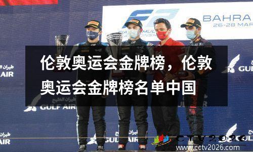 伦敦奥运会金牌榜，伦敦奥运会金牌榜名单中国