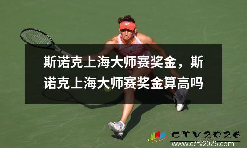 斯诺克上海大师赛奖金，斯诺克上海大师赛奖金算高吗